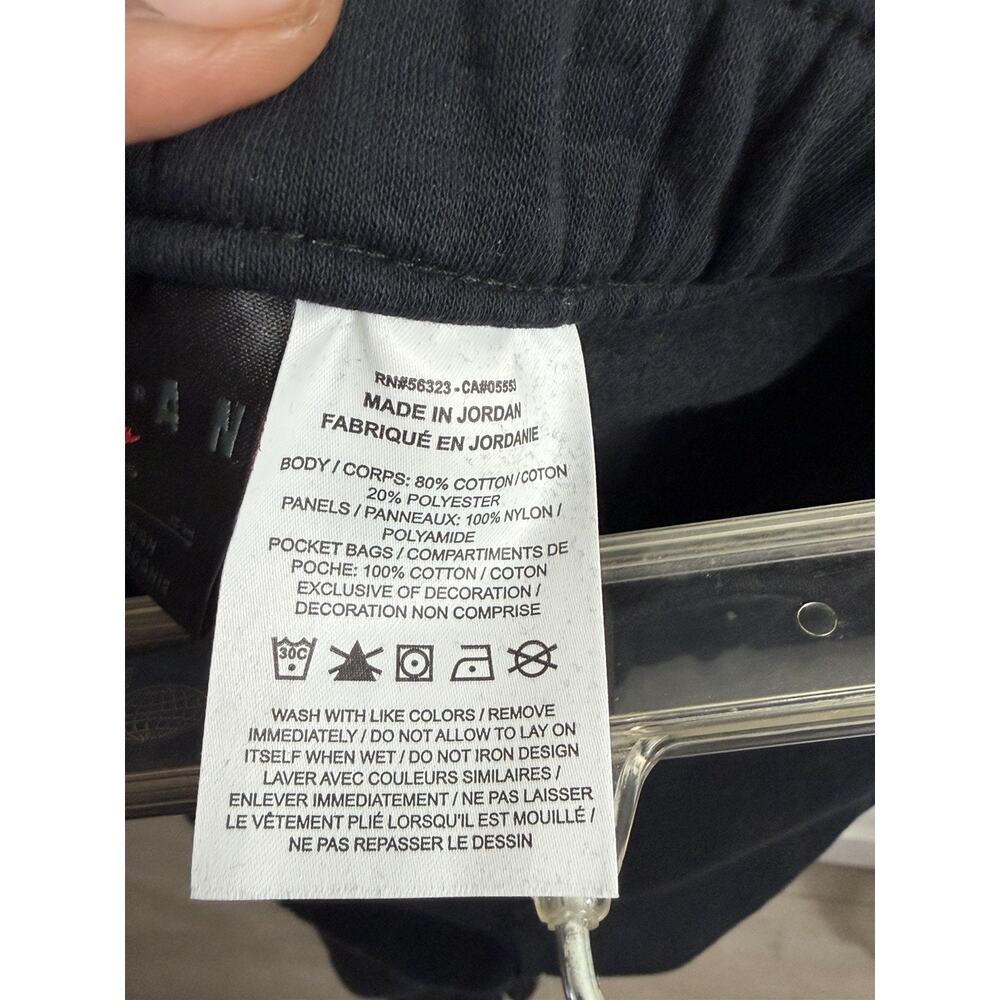 NWT Nike Air Jordan Fight MVP Joggers Fleece Sweat Pants Men’s S Black - Picture 5 of 15